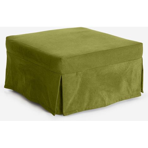 Pouf letto singolo idrorepellente sfoderabile Made in Italy Stelvio - Verde