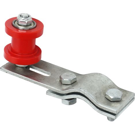 Tendeur de chaîne robuste à galet coulissant réglable pour moteur vélo 49cc 66cc 80cc, bicyclette motorisée, rouge (1/5)