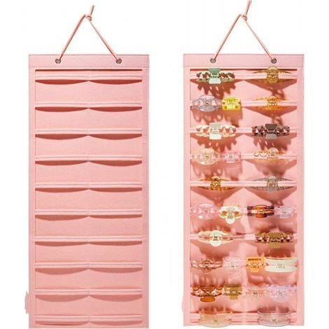 Organisateur de pinces à cheveux suspendues Sac de rangement d'accessoires pour cheveux pour bijoux Accessoires pour cheveux (1/5)