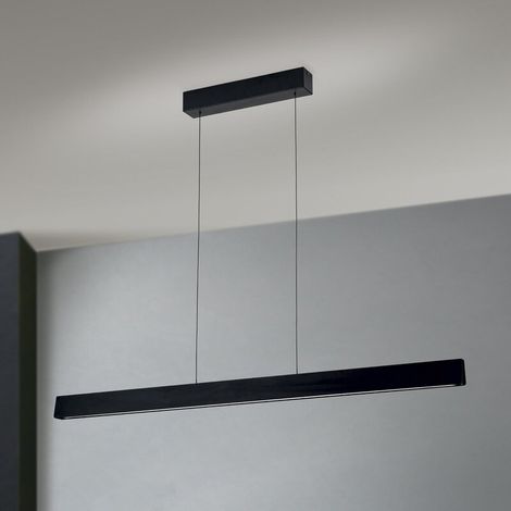 [GEBRAUCHT] B-Ware Tara Hängeleuchte Pendelleuchte LED Lampe schwarz Dimmer Alu Stahl Wohnzimmer151 (1/2)