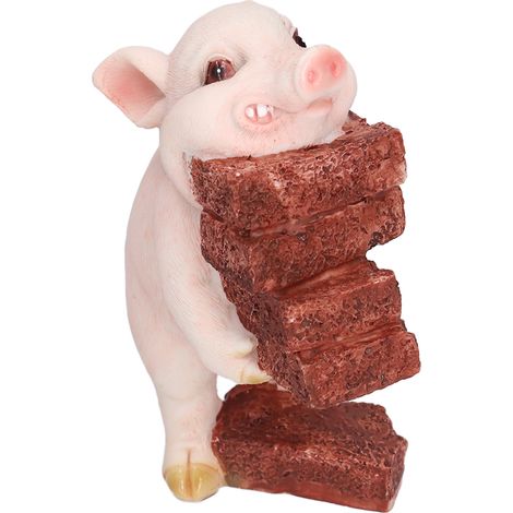 Adorables sculptures d'animaux aux designs raffinés et à la finition très réaliste. Ces charmantes sculptures de cochons sont parfaites pour décorer les jardins, offrir en cadeau ou embellir une maiso (1/5)