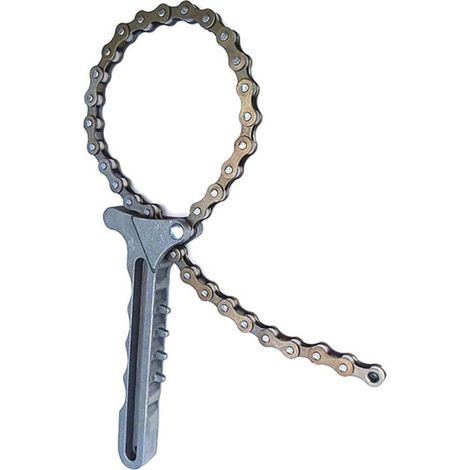 Llaves de cadena, filtro de aceite, filtro de aceite de coche, juego de llaves de cadena para filtro de aceite de combustible, herramientas para filtros de aceite universales (como se muestra). (1/5)