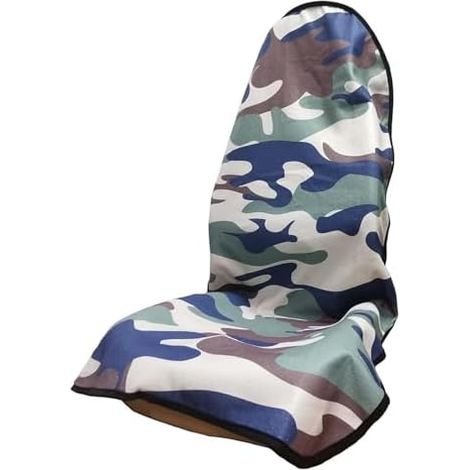 Housse de siège auto serviette post-entraînement Housse de siège avant en tissu éponge Protection imperméable et antidérapante à motifs pour voitures, SUV et camions (1/5)