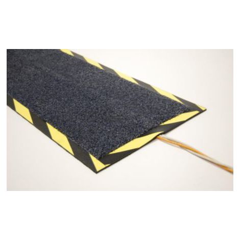 Protège câble RS PRO 400 x 1200mm, long.: 1200mm, larg.: 400 mm, Caoutchouc Noir ( Prix pour 1 )