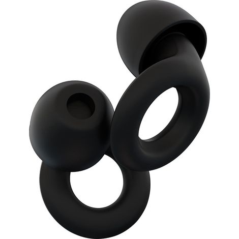 2 Embouts Auriculaires (comprend 4 Embouts Auriculaires De Rechange En Silicone) - Embouts Auriculaires Silencieux Avec Anneau Antibruit Noir - Pr (1/5)