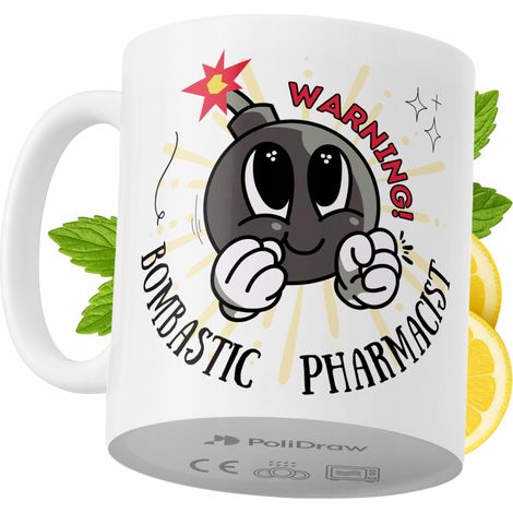Lustige Kaffee- oder Teetasse für Apotheker mit witzigem Textdesign – ideal für Geburtstage, Namenstage, Feiertage und besondere Anlässe. Hochwertige Tasse für Zuhause, Büro und Arbeit. Farbe: Weiß, 3