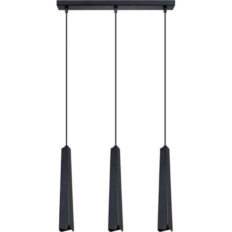 Lampada a sospensione Prysm nero 45x120x5cm Sollux (1/5)