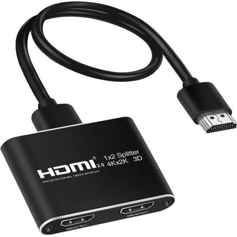 Splitter HDMI 1x2, amplificateur HDMI, extension, 3D, Full HD 1080P (1/4)
