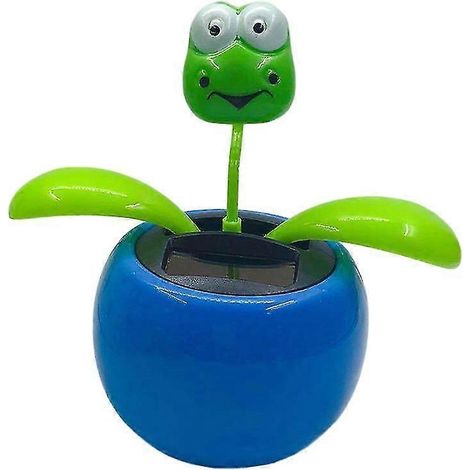 Lustige Auto-Dekoration, solarbetrieben, farbenfrohe Cartoon-Blume, tanzendes Schaukelspielzeug fürs Armaturenbrett – das perfekte Geschenk für Freunde-L (1/5)