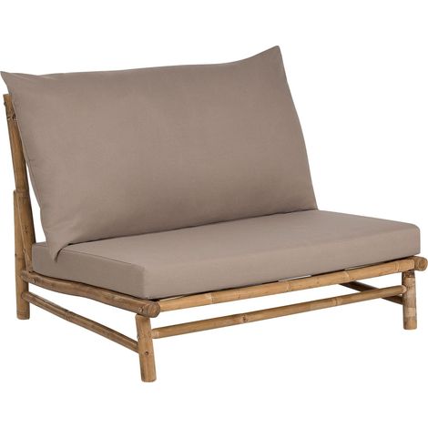 Garden Chair TODI Bamboo Wood Taupe