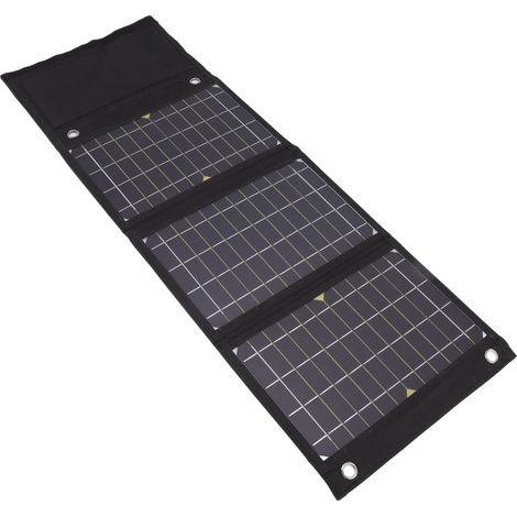 Panneaux solaires monocristallins professionnels, portables et pliables de 24 W pour le camping et les activités de plein air (1/5)