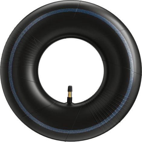Wiltec Chambre à air 13x5.00-8 pour pneu de tracteur à pelouse – 370 x 370 x 87 mm – avec Valve droite – capacité de charge max. 300 kg – pour Roue Tondeuse à gazon Brouette Chariot Diable (1/5)