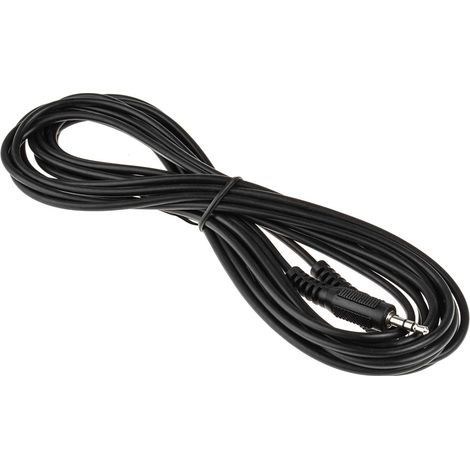 Cordon audio Fiche jack mâle stéréo de 3,5 mm vers Jack femelle stéréo de 3,5 mm, Long. 5m ( Prix pour 1 ) (1/2)