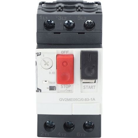 Disjoncteur moteur GV2 ME05C 0.63-1A Protection surcharge et court-circuit Interrupteur de démarrage AC690V (1/5)