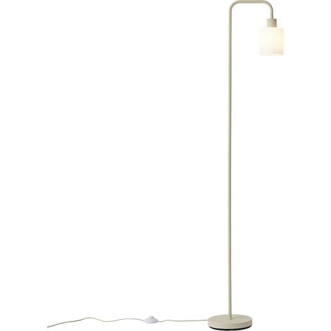 QAZQA Scandinavian Floor Lamp Beige with White Glass - Wisp (1/5)
