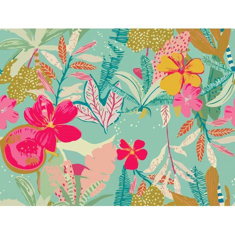 Papier peint panoramique - Fleurs - 390 cm x 295 cm (1/2)