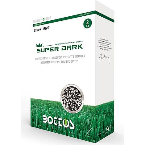 Bottos Super Dark 2 Kg: Acidificante e Rinverdente per Tappeti Erbosi
