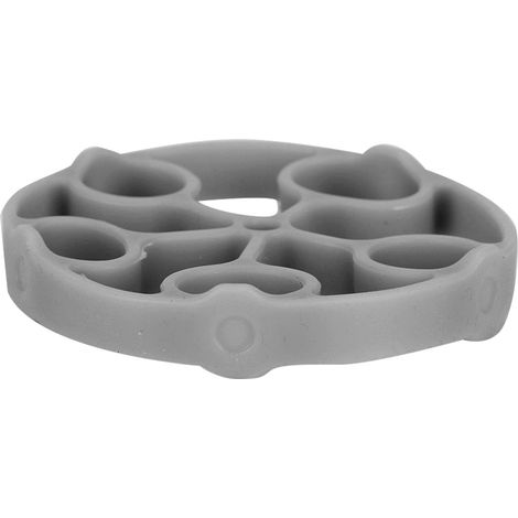 Anneau de musculation en silicone pour les mains, appareil pour renforcer les doigts, anneau de résistance, gris, 27 kg (1/5)