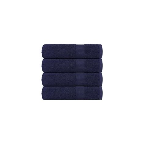 FROGN Handtücher, 4er-Set, marineblau, 50 x 100 cm, 360 g/m² - Crezuo (1/4)
