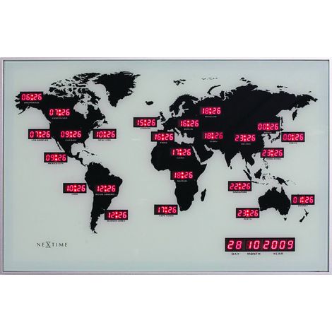 NeXtime Wanduhr 2897 55 x 36 cm Innenbereich (1/2)