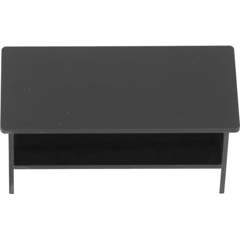 Table miniature acrylique noire 1:12 pour maison de poupée, meuble de thé, décoration accessoire (1/5)