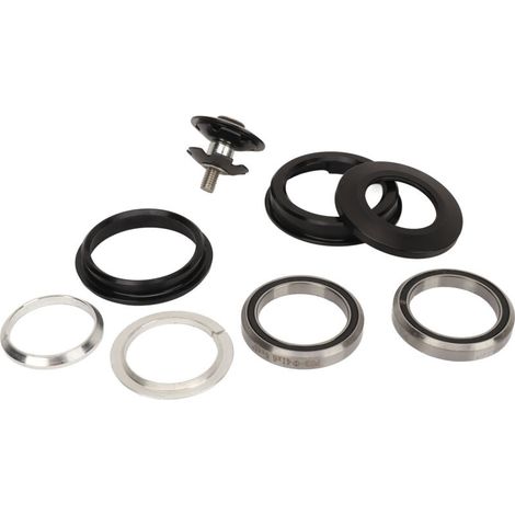 Kit d'entretoises et d'écrous étoiles pour jeu de direction de vélo en alliage d'aluminium, compatible avec pivot conique de 44 à 49,7 mm et fourche avant droite standard de 28,6 mm.