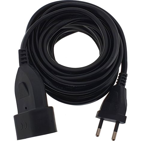 Prolongador H05VVH2-F 2x1 3m negro