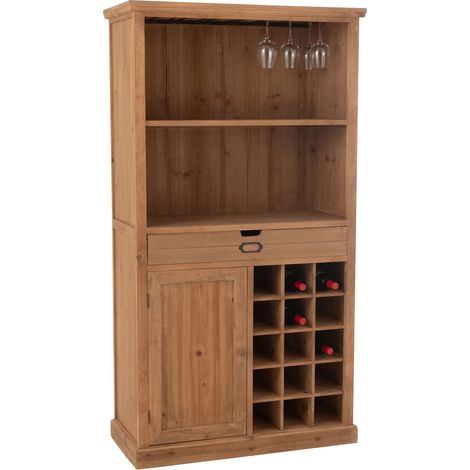 Bibliothèque 96,5x46x178 cm en bois et métal - HUSTRIO (1/5)