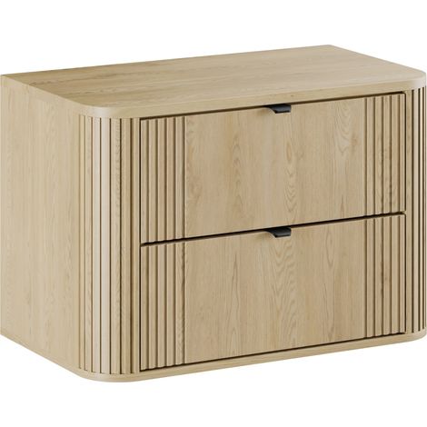 Badplaats Waschbeckenunterschrank Cremona 80 cm – Eiche – Hängen