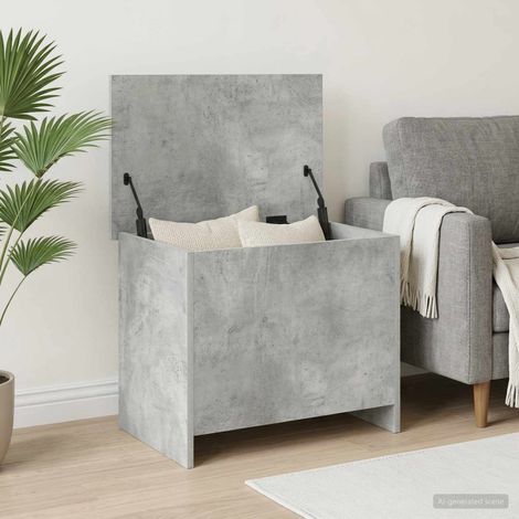 Cassa di stoccaggio Grigio Cemento 60 x 40 x 50 cm vidaXL