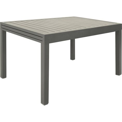 sweeek - Ausziehbarer Gartentisch aus Aluminium, 8 Personen