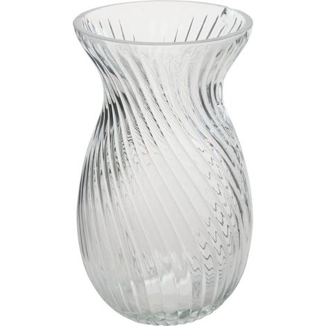 Vase Manel en Verre 12x12x20cm Transparent - Atmosphera créateur d'intérieur