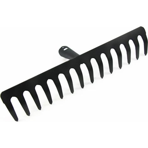 Râteau agricole, râteau en acier inoxydable, 14 dents pour feuilles de foin, râteau à ameublir, outil de jardinage (1/5)