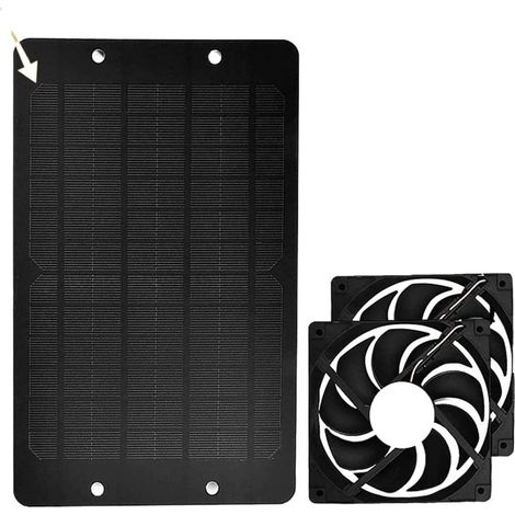 Ventilateur d'extraction, 10W Kit De Panneau Solaire 12V Étanche (1/5)