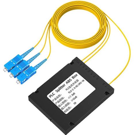 Boîtier de répartition fibre optique SC/UPC, répartiteur PLC, boîtier ABS, boîtier de répartition fibre optique 1/2 (1/5)