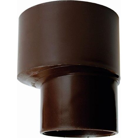 Riduzione ø100x80 (bicchiere sul ø maggiore) per pluviale : Colore - Marrone