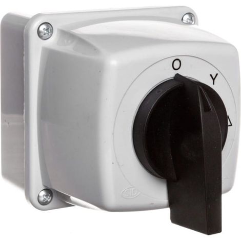 Interrupteur à came étoile-triangle triphasé 25 A IP44 E25-23 arc dans boîtier 952522