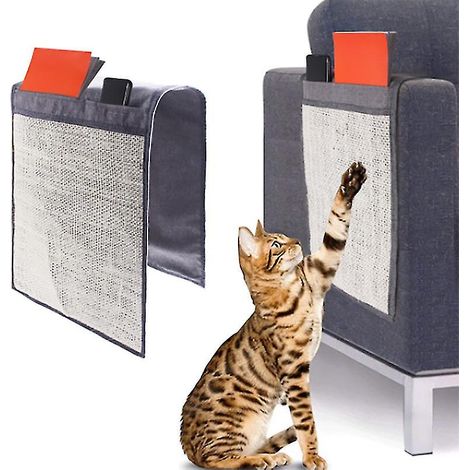 Tapis de protection pour meubles en sisal naturel pour chat, idéal pour les chaises, canapés, sièges et escaliers (1/5)