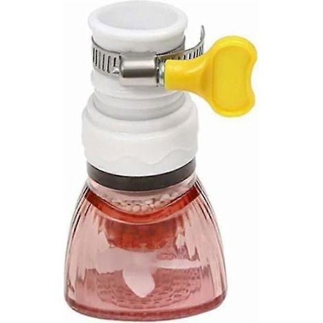 Purificateur d'eau réglable avec filtre anti-éclaboussures pour robinet de cuisine (rouge, lot de 5) (1/5)