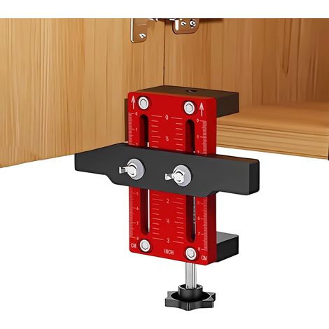 1 pièce de porte d'armoire Aluminium Rouge 60mm Montage mural (1/5)