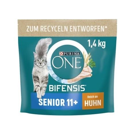 Purina One Katzenfutter Senior 11+ reich an Huhn 1,4 kg