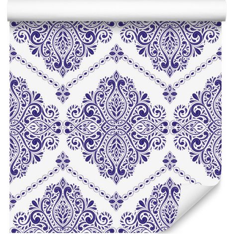 Papel pintado con motivos vintage de estilo retro para salón y dormitorio, 50x1000 cm. (1/5)