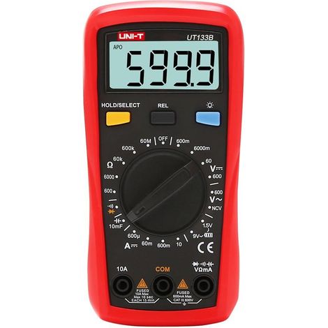 Multimetro Universale Uni-T UT133B Rosso Preciso e Portatile