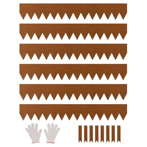 6 PCS Borde de Acero para Paisajismo 1016 x 152,4 x 1,5 mm, Resistente a la Intemperie y Antioxidante, Cerca de Jardín Borde de Césped para Parterres de Flores, Divisor de Caminos de Patio (1/5)