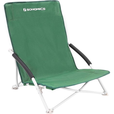 Songmics – Fauteuil de jardin pliable en tissu Oxford 600D – Charge 150kg – Dimensions 61 x 53.5 x 65cm – Sac de transport inclus – GCB61GV1