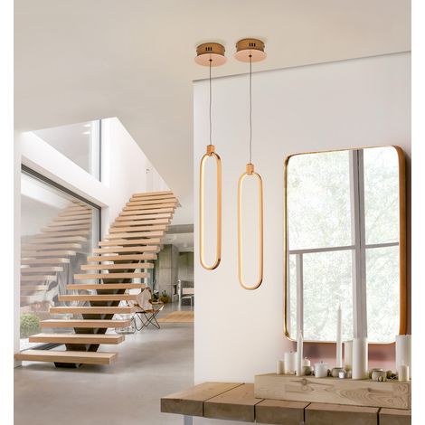 LAMPARA 1L LED COLETTE  ORO ROSA (1/5)