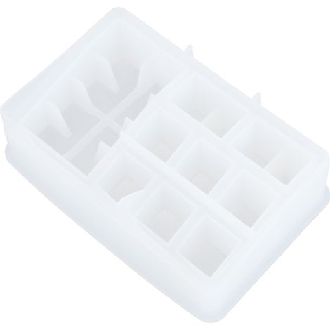 Moule en résine époxy cristal DIY, pièces en silicone, boîte de rangement multifonction pour rouge à lèvres, ornements