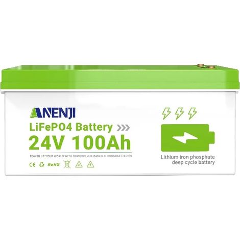 Batterie, capacité 100Ah, surveillance intelligente Bluetooth, ANJ-12V-100AH (1/2)