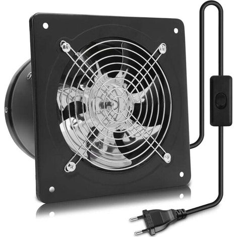 Ventilatore da 100 mm, estrattore d'aria, 4 pollici 140 m³/h, per bagno, cucina, ufficio, WC (1/4)