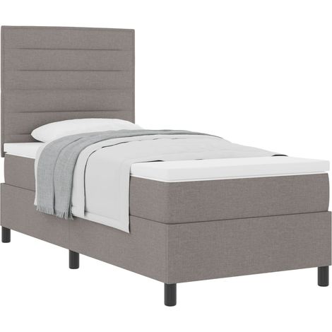 Maison Exclusive - Letto a molle con materasso Talpa 100 x 200 cm Tessuto